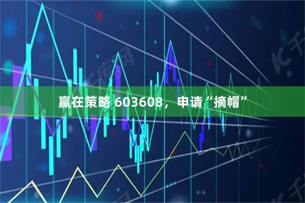 赢在策略 603608,申请“摘帽”