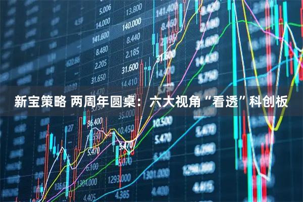 新宝策略 两周年圆桌:六大视角“看透”科创板